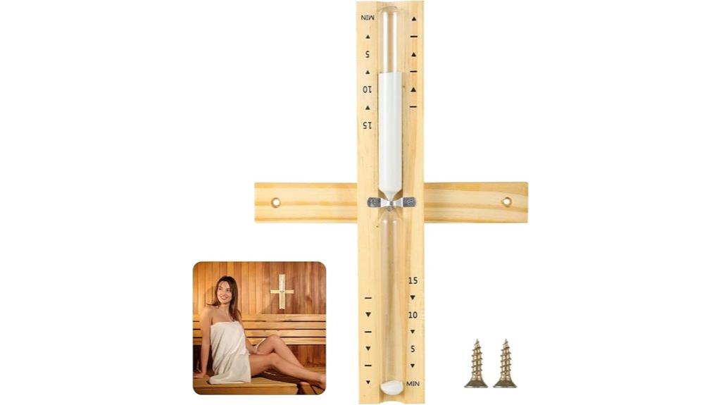 15 minute wooden sand timer
