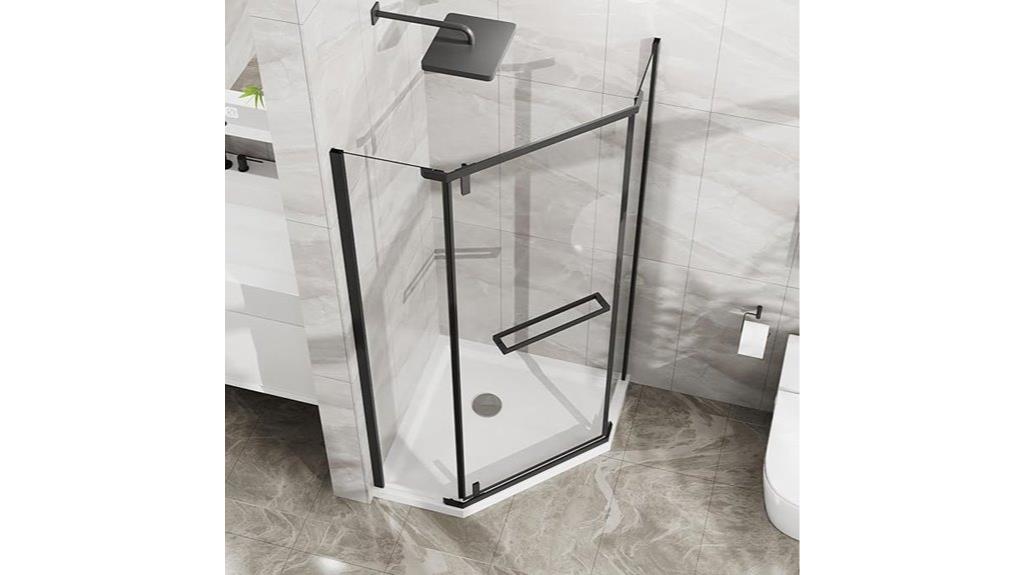 36 inch corner shower door