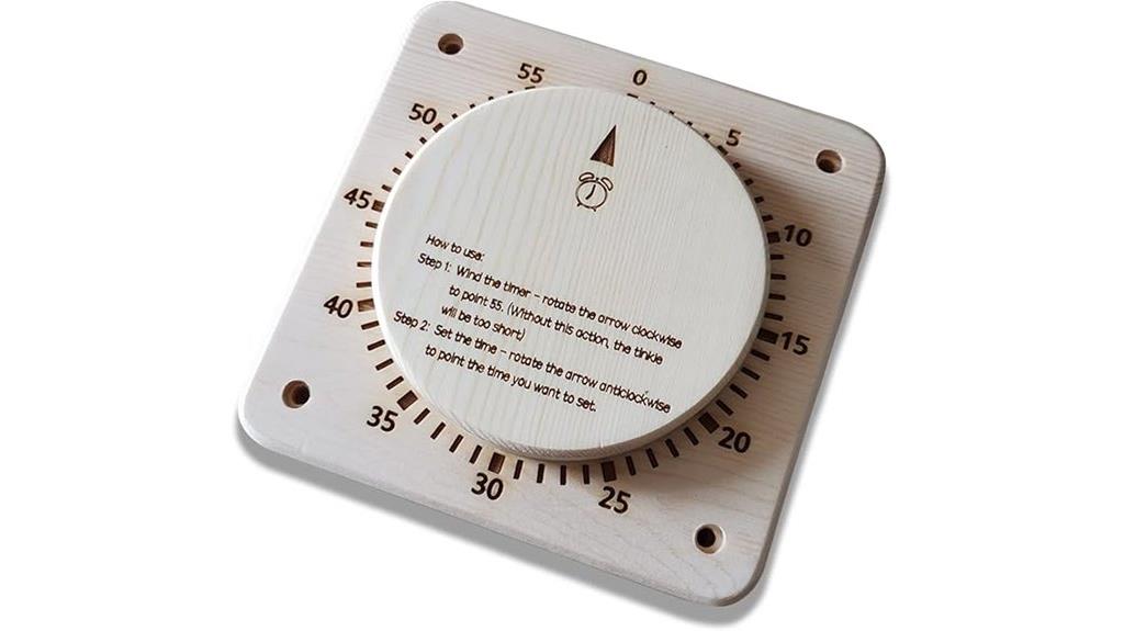 55 minute sauna mechanical timer