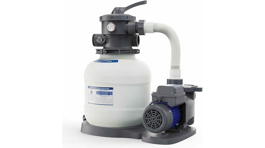 above ground pool sand filter