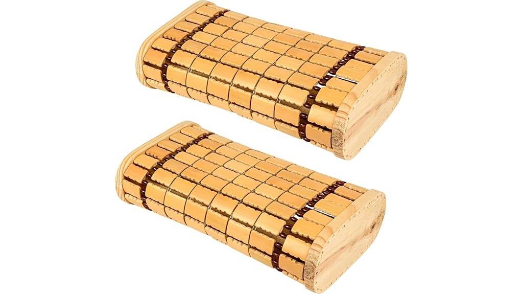 bamboo spa headrest set