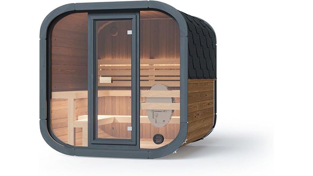 barrel sauna for five