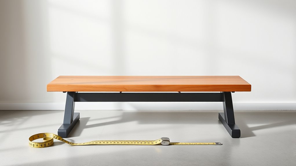 bench design spacing guidelines