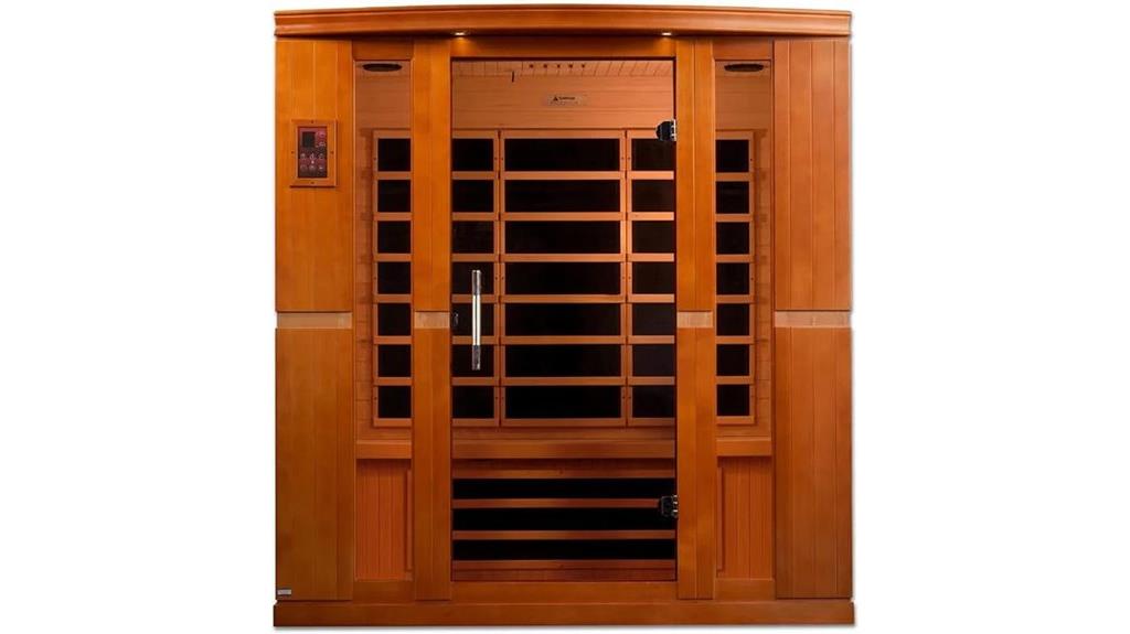 bergamo four person infrared sauna