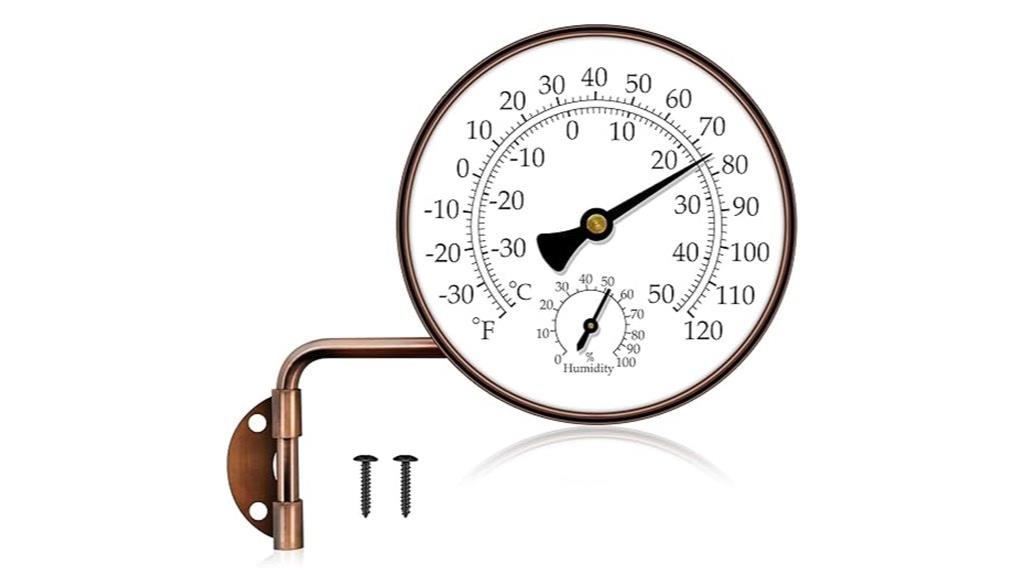 brass indoor outdoor thermometer