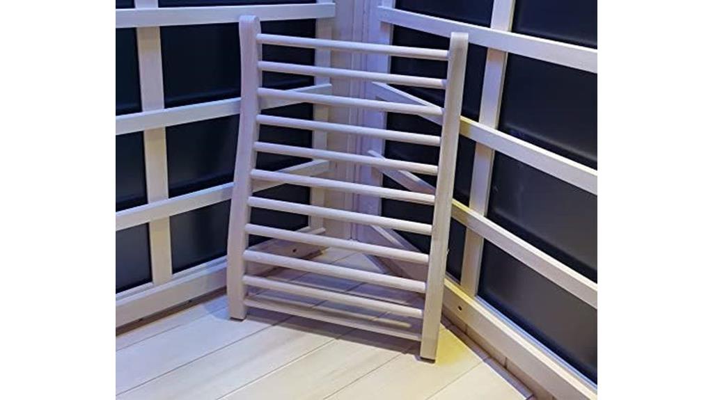 canadian hemlock sauna backrest