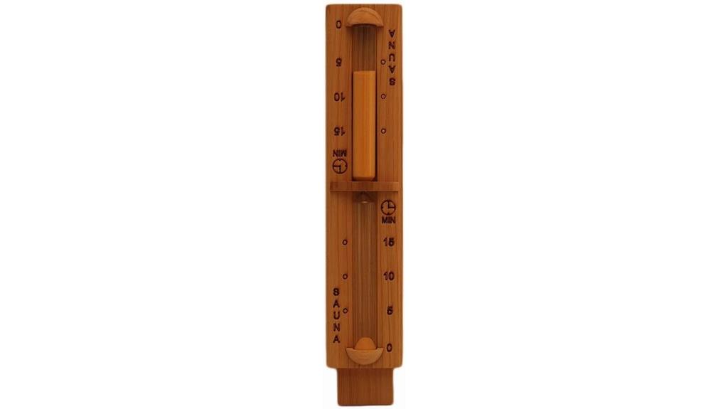 cedar glass sauna timer