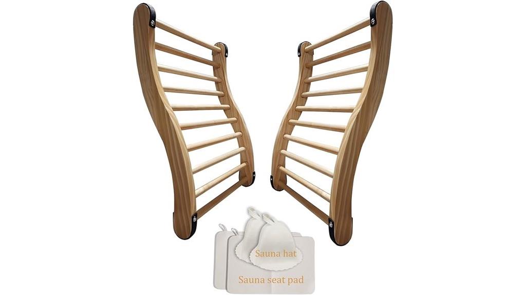 cedar sauna backrest set