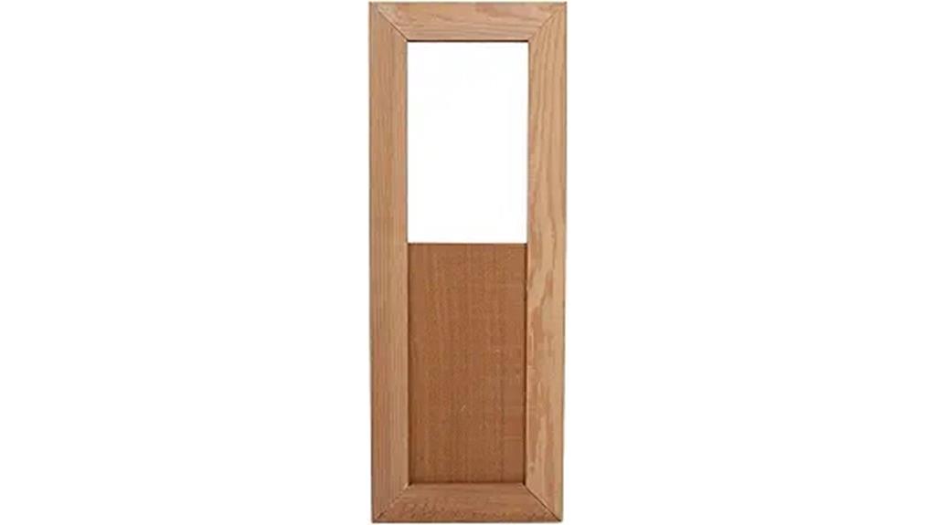cedar sauna gable vent
