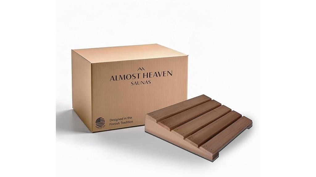 cedar sauna headrest