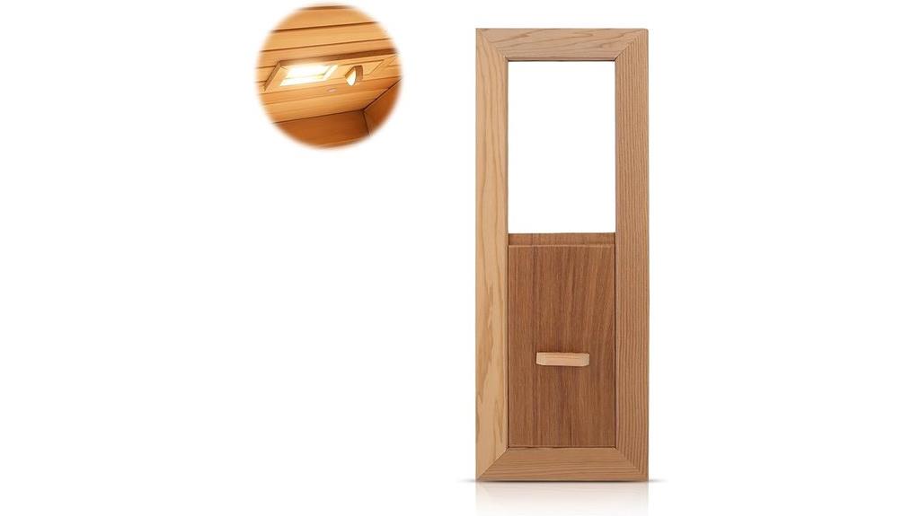cedar sauna ventilation grille