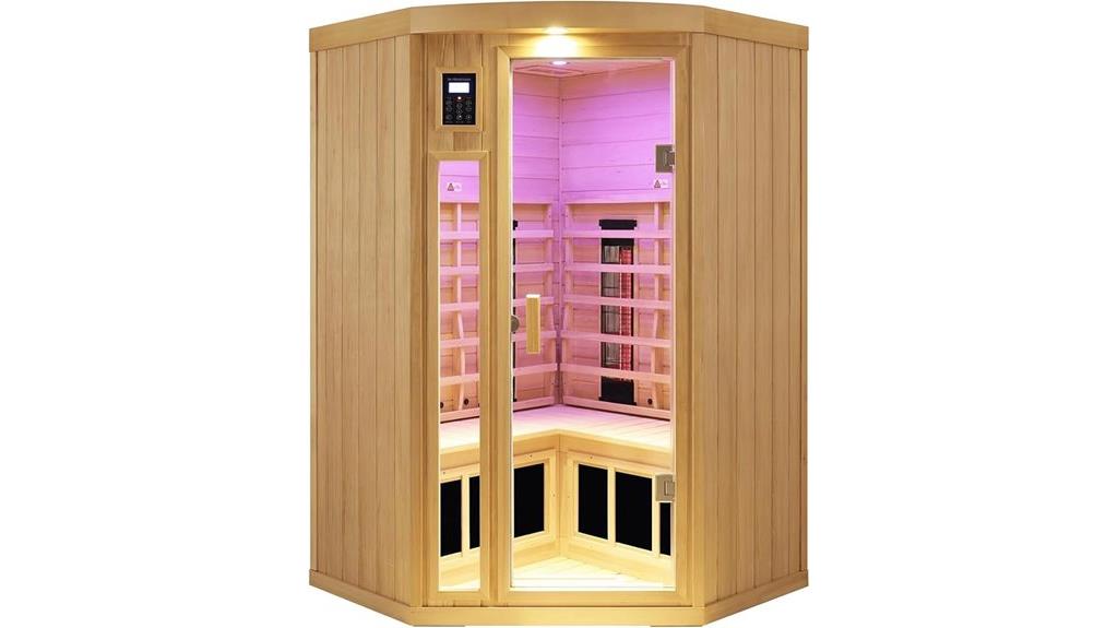 ceramic infrared sauna for two