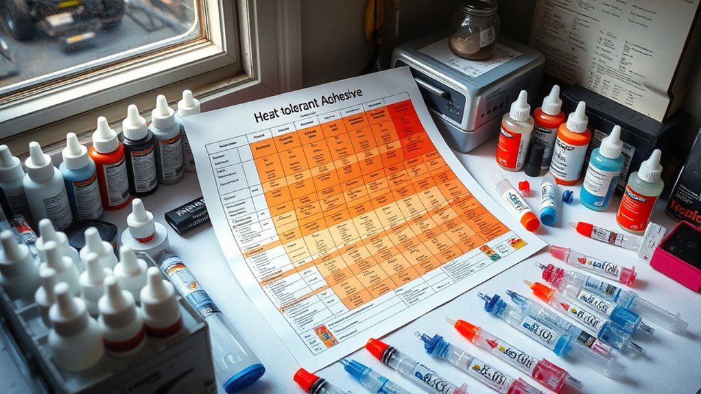 choose heat resistant adhesive