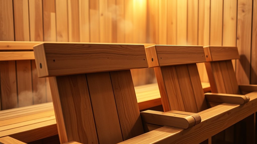 choosing comfortable sauna backrest