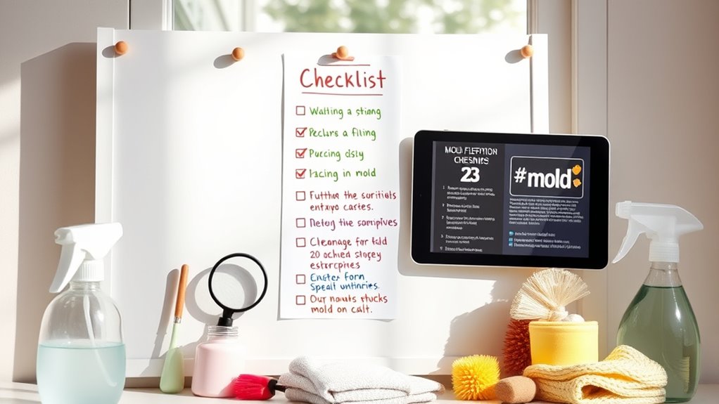 cleaning and mold prevention checklist