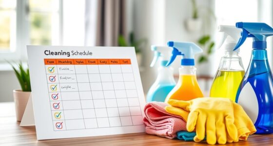 cleaning schedules prevent mold