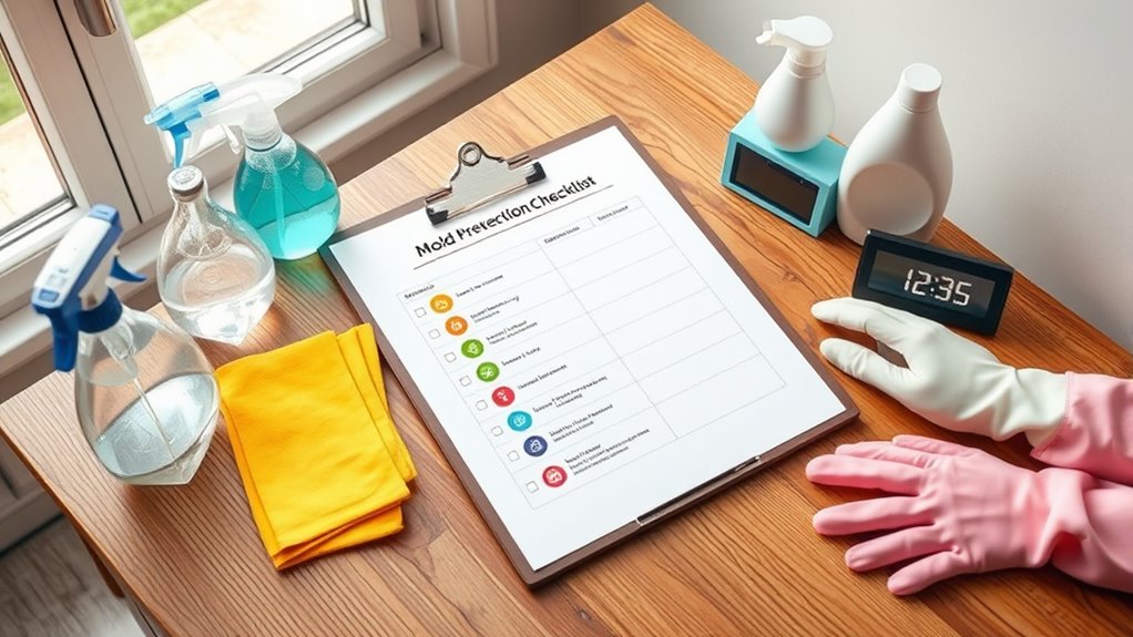 consistent cleaning for mold prevention