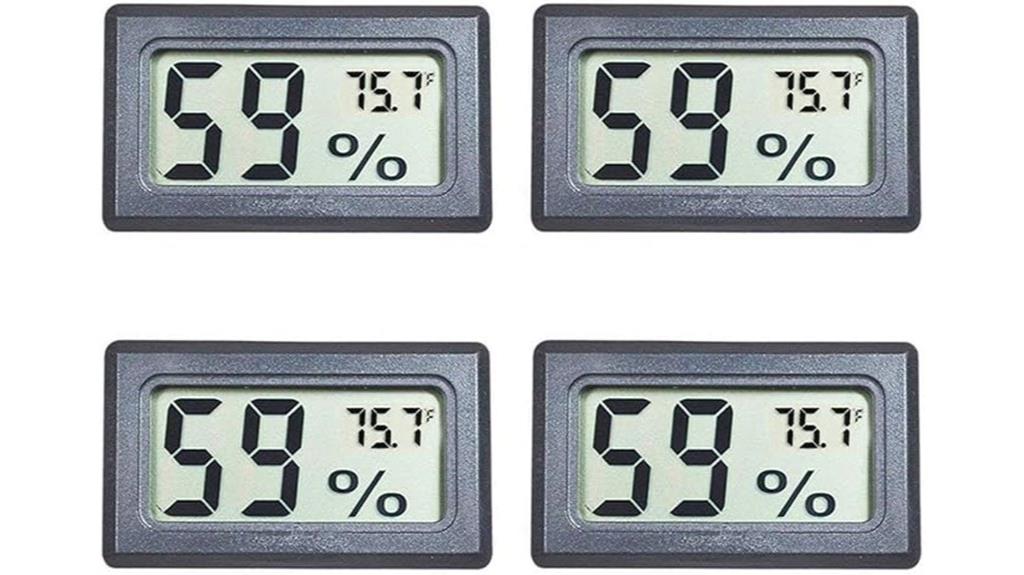 digital lcd temperature humidity meters