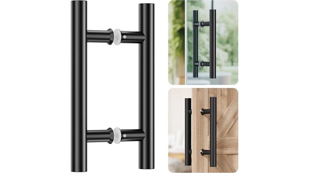 double sided barn door handle
