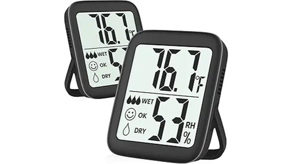 dual pack room thermometers