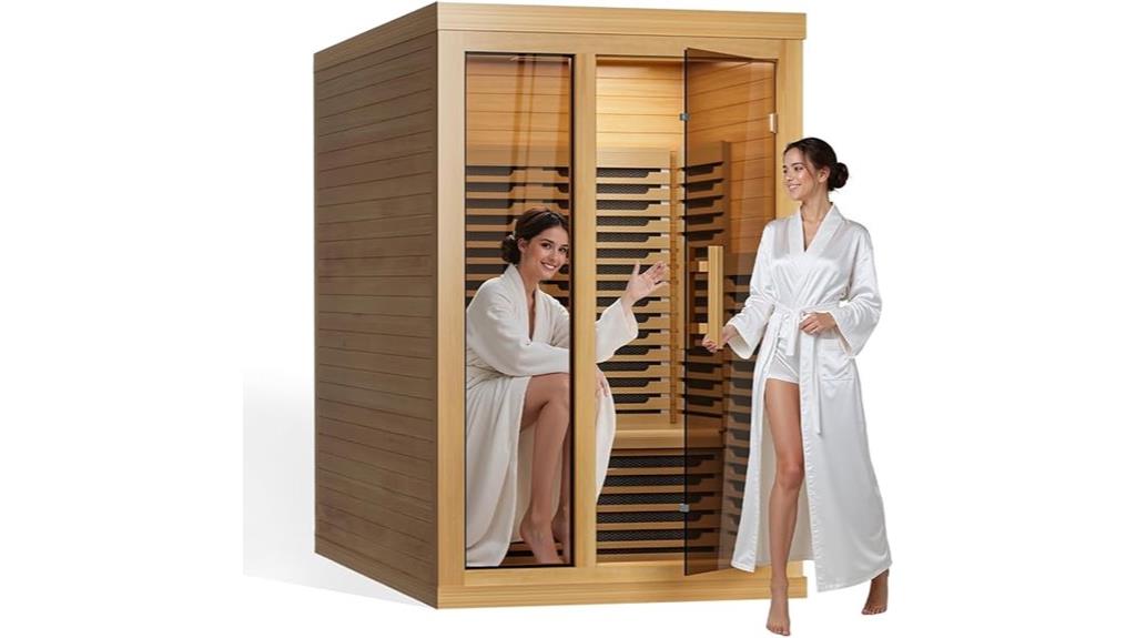 dual person infrared sauna