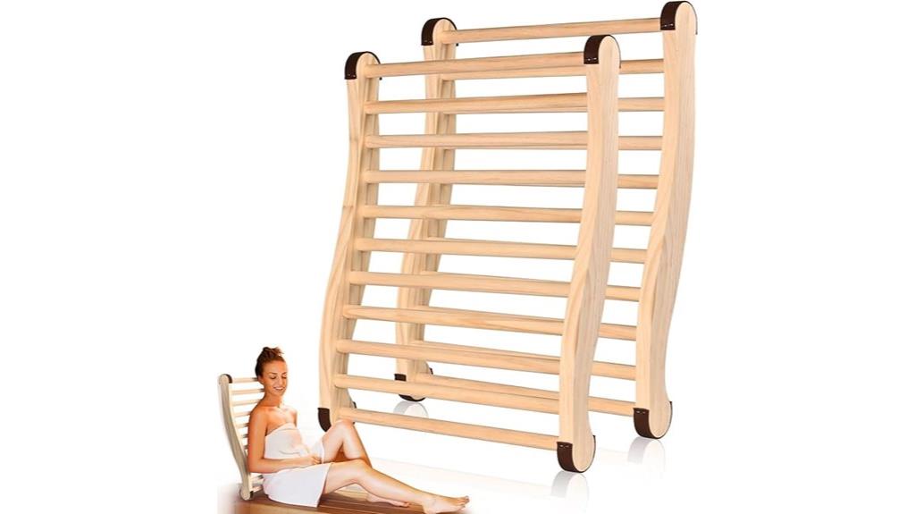 dual sauna backrest pack