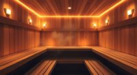 dual sauna lighting options