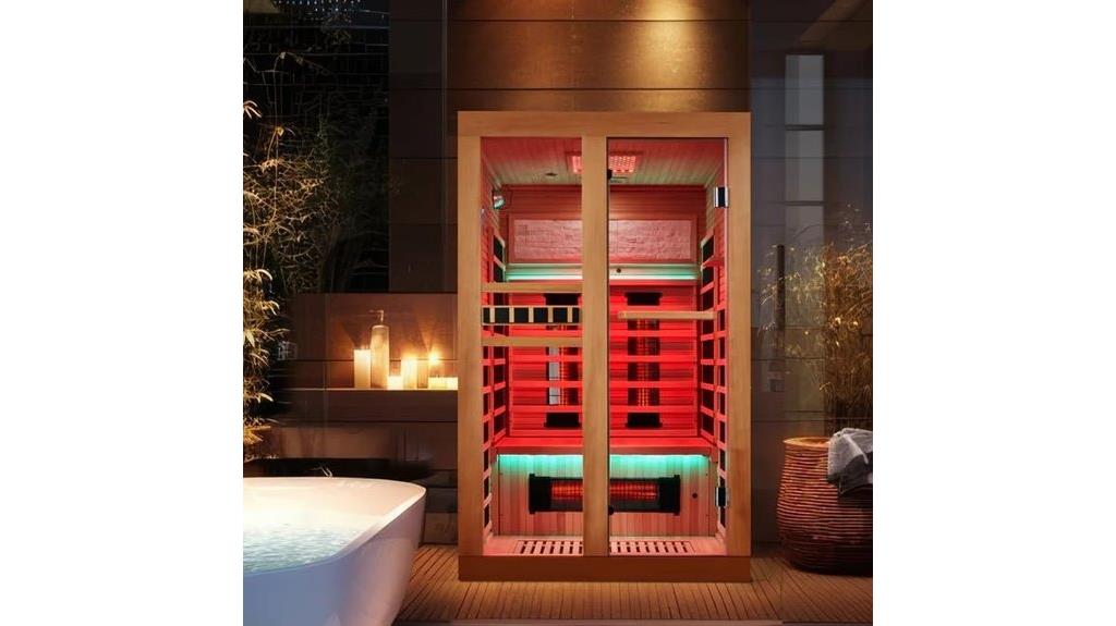 dual sauna red light
