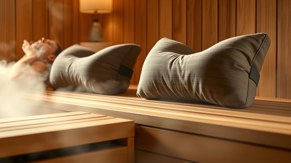 durable ergonomic sauna headrest