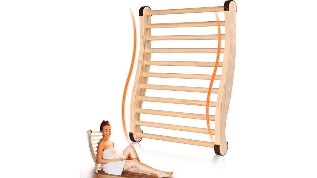 enhanced sauna backrest pads