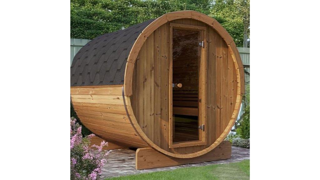 ergonomic backyard sauna barrel
