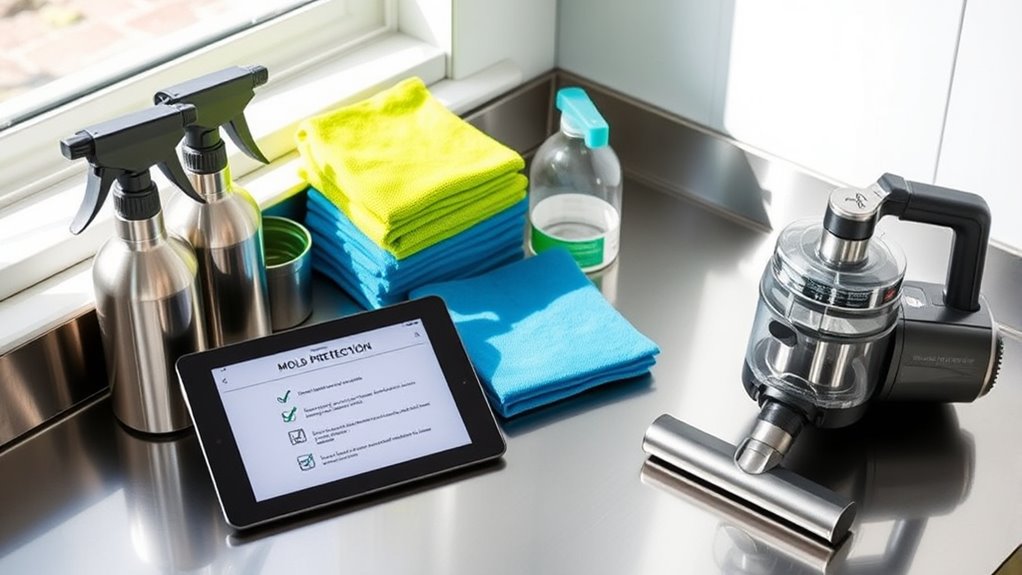 essential cleaning tools and supplies