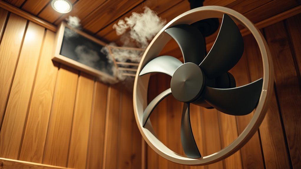 fans improve sauna airflow