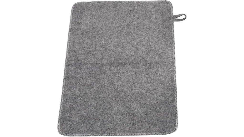 felt sauna mat features