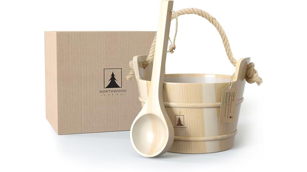 finnish pine sauna set