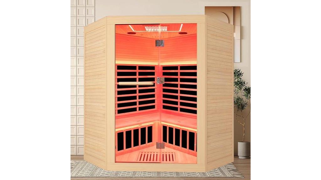 four person canadian hemlock sauna