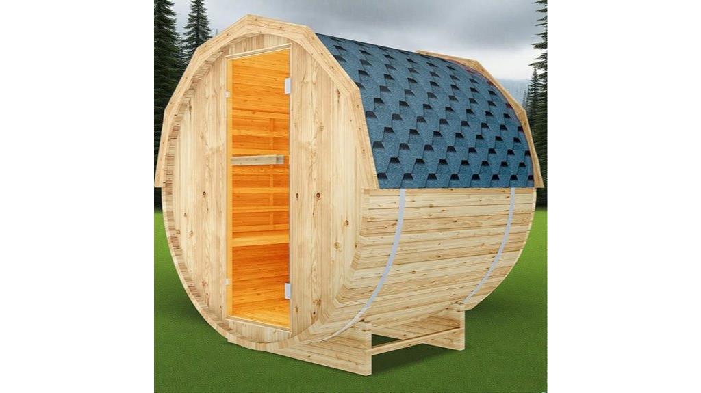 four person outdoor sauna