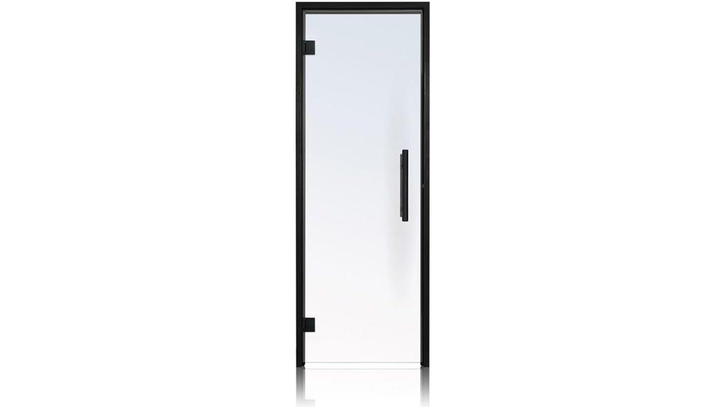 glass sauna door features