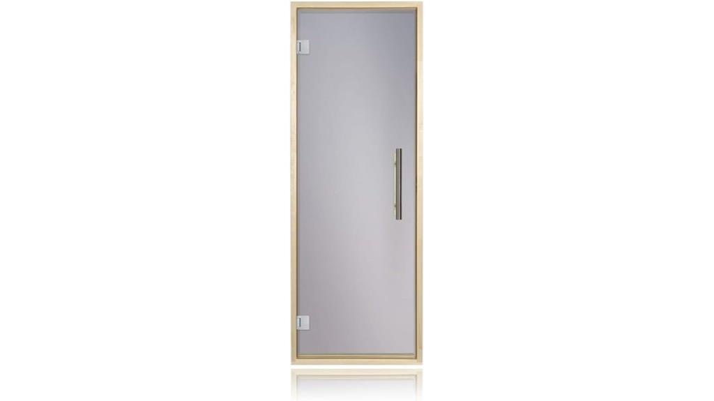 glass sauna door with tint