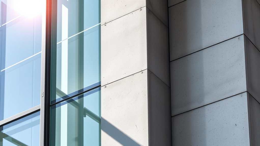 glass versus solid walls