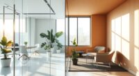 glass vs solid walls