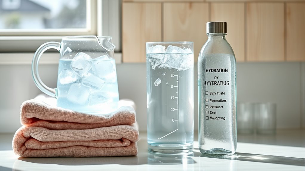 hydrate before sauna session