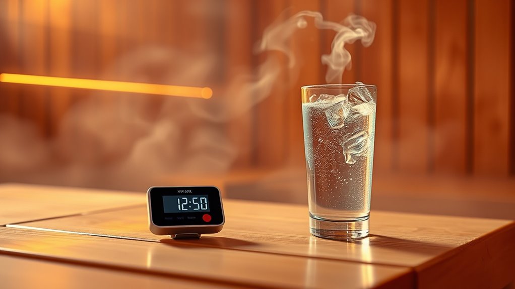 hydrate properly around sauna