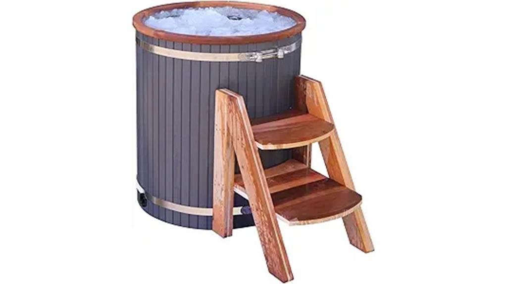 ice bath with steps