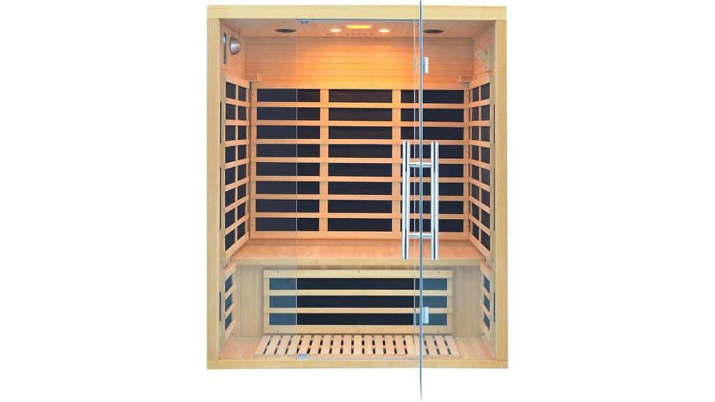 indoor infrared sauna features