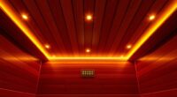 indoor sauna lighting ideas