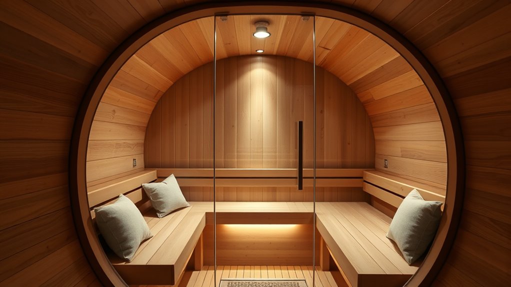 indoor sauna spa luxury