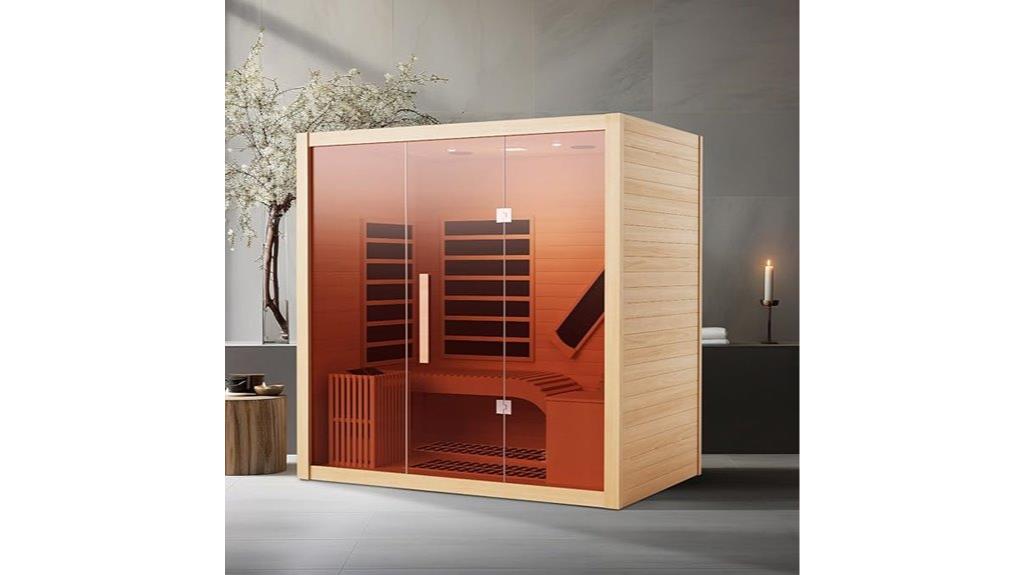 infrared and steam sauna