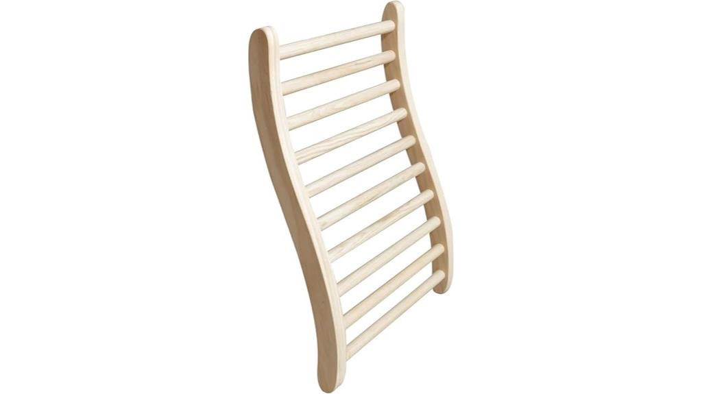 infrared hemlock sauna backrest