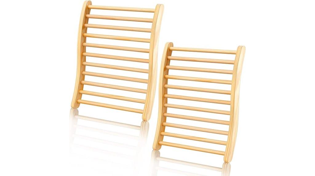infrared wooden sauna backrest